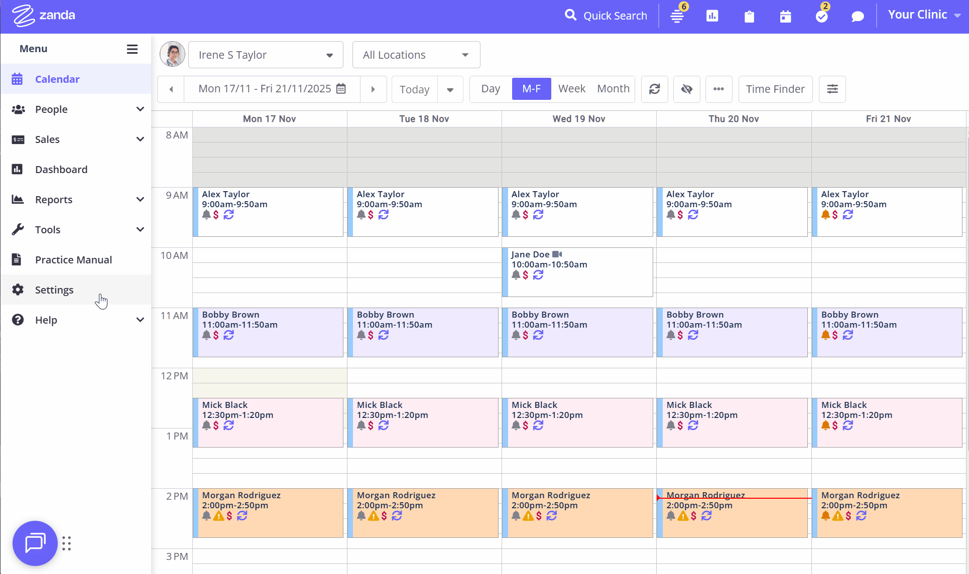Available Services Client Portal