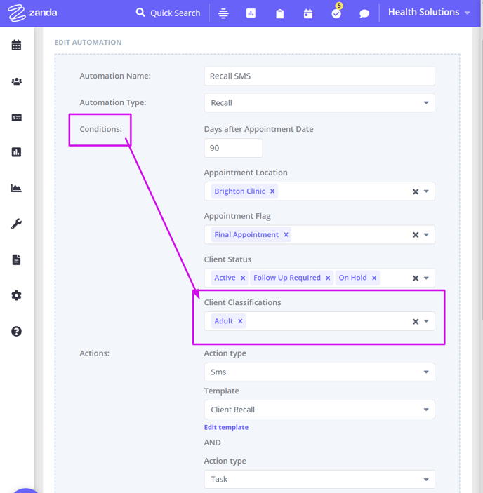 Recall automation