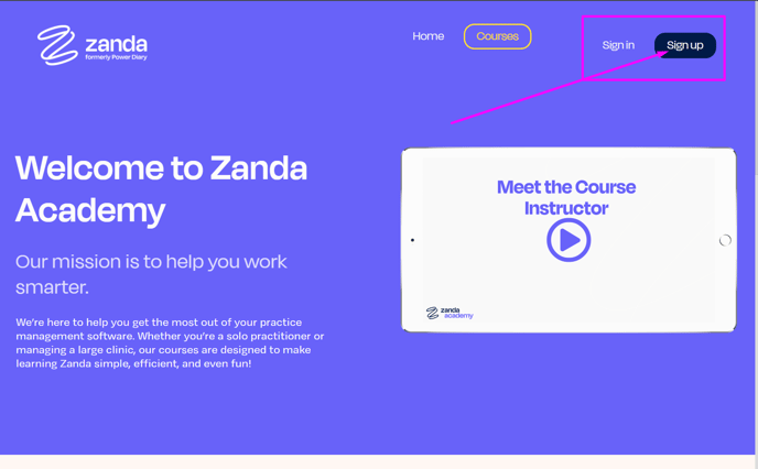 ZA Sign Up