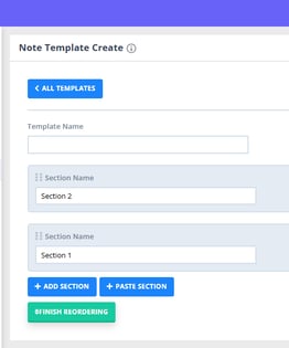 Creating a Session Note Template