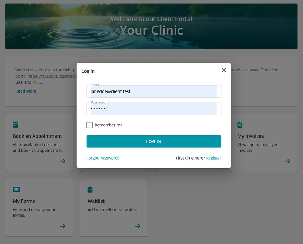 Client Portal Login and Password Reset Guide for Existing Clients