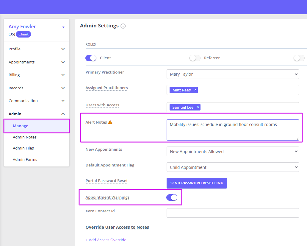 How to Toggle Alerts for Clients